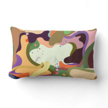 Coussin Lombaire Abstrait Color Splash – Art Moder