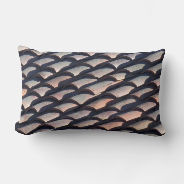 Rectangle Coussin (lombaire) - Carreaux de toit espagnol (Recto)