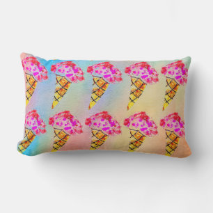 Rectangle Coussin Lombaire Cône de Glace