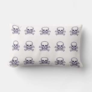 Rectangle Coussin lombaire crâne n os