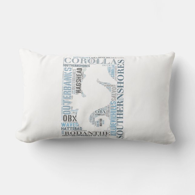 Rectangle Coussin lombaire d'art de souterrain d'OBX - (Recto)