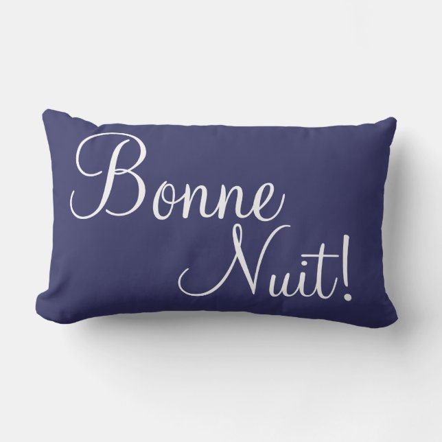 Rectangle Coussin lombaire de Bonne Nuit (Recto)
