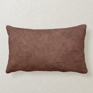 Rectangle Coussin lombaire de brun de réversible