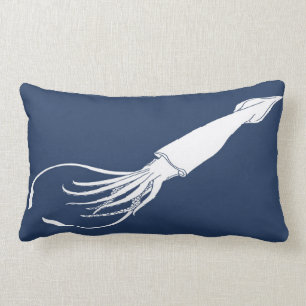 Rectangle Coussin lombaire de calmar nautique