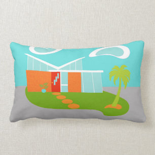 Rectangle Coussin lombaire de Chambre moderne de bande