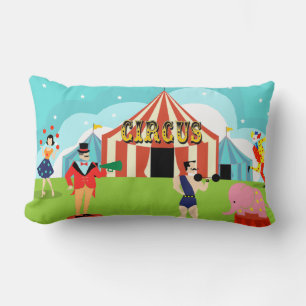 Rectangle Coussin lombaire de cirque vintage
