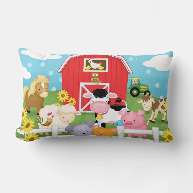 Rectangle Coussin lombaire de ferme (Recto)