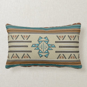 Rectangle Coussin lombaire de jet de coton de prospérité
