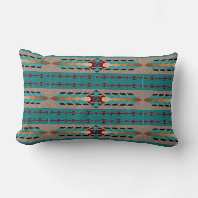 Rectangle Coussin lombaire de jet de coton d'harmonie (Recto)