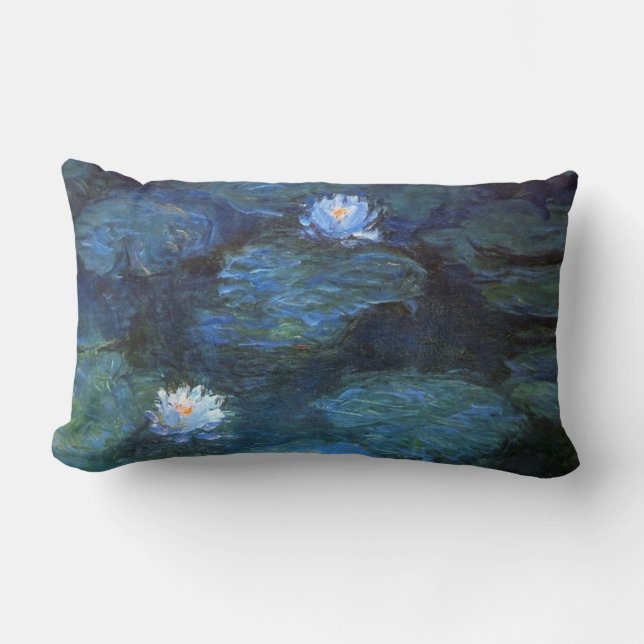 Rectangle Coussin lombaire de Monet Nympheas (Recto)