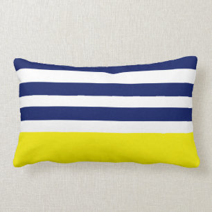 Rectangle Coussin lombaire de rayure nautique