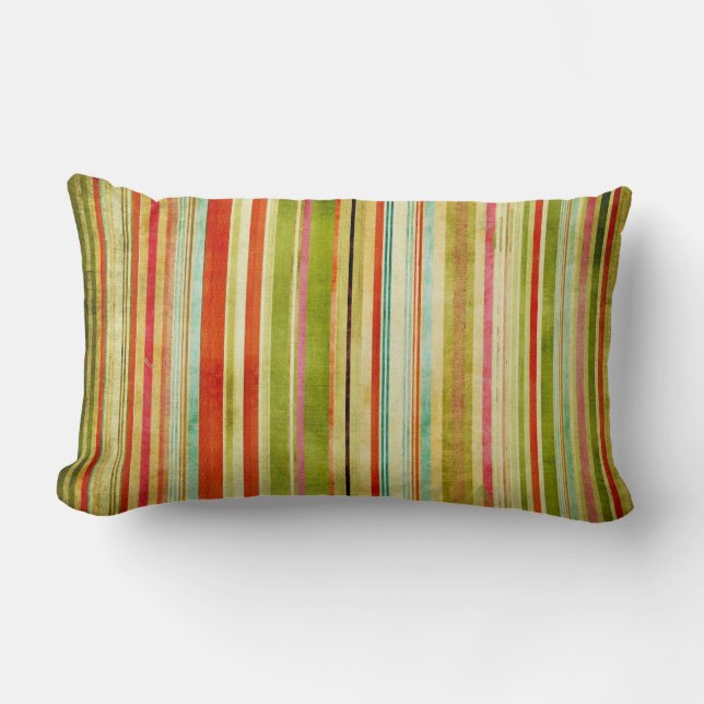 Rectangle Coussin lombaire de rayures vintages (Recto)