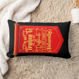 Rectangle coussin lombaire de style motif et glam
