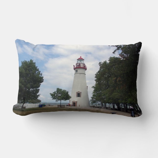Rectangle Coussin lombaire du phare de Marblehead (Recto)