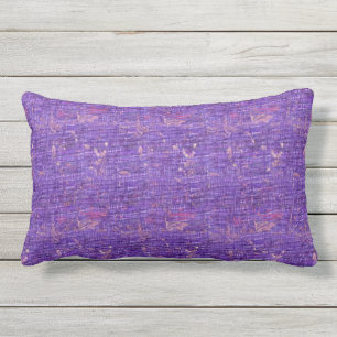 Rectangle Coussin lombaire extérieur grunge coloré pourpre