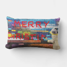 Coussin lombaire Graffiti de Noël