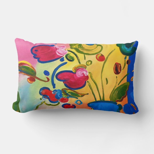 Rectangle Coussin lombaire maximum de Peter de fleurs (Recto)