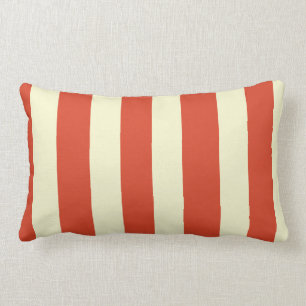 Rectangle Coussin lombaire rayé de rétro chapiteau