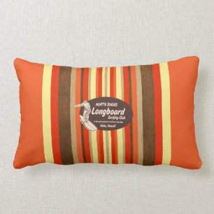 Rectangle Coussin lombaire réversible de planche de surf