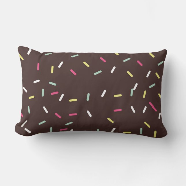 Rectangle Coussin Lumbar à épandage de chocolat (Recto)