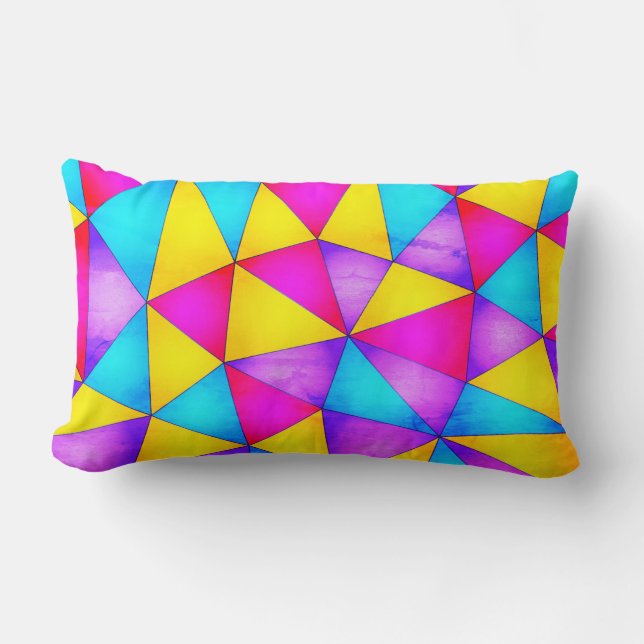 Rectangle Coussin Lumbar à plusieurs formes géométriques (Recto)