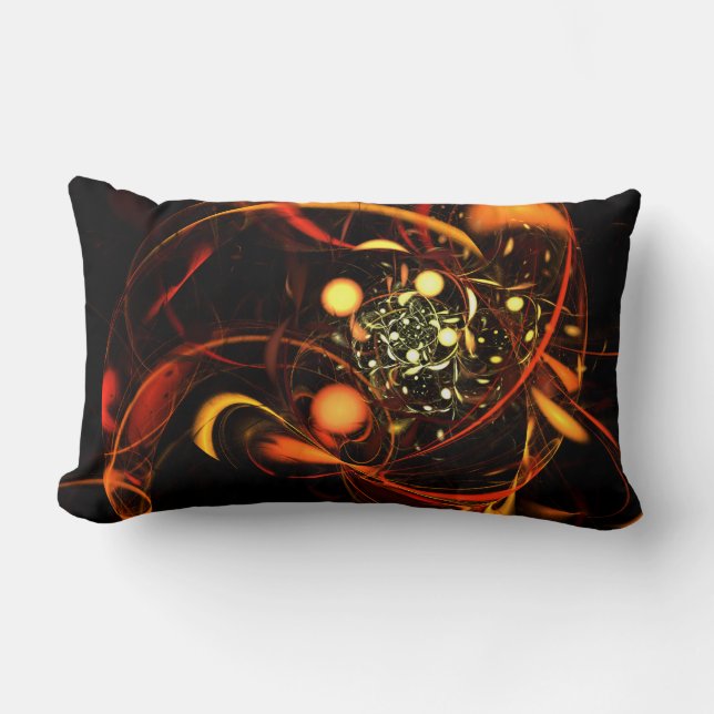 Rectangle Coussin Lumbar Abstrait Heartbeat (Recto)