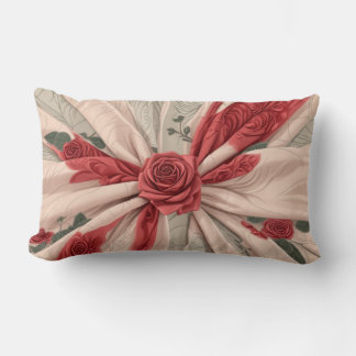 Rectangle Coussin Lumbar avec roses
