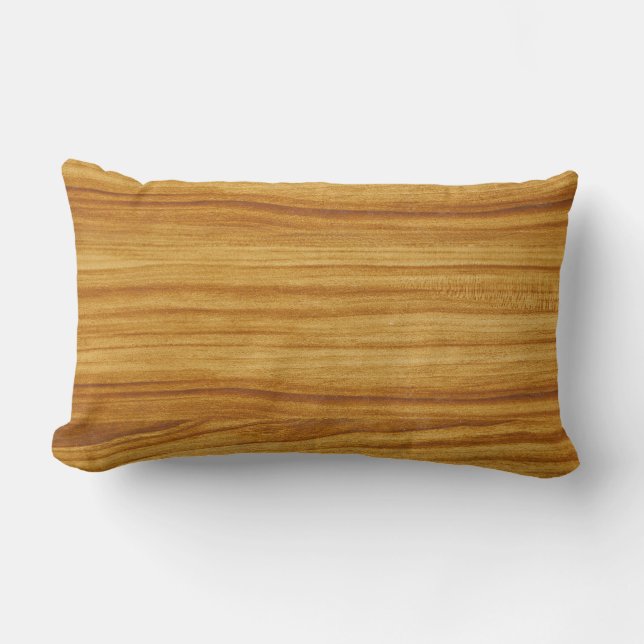 Rectangle Coussin Lumbar en bois clair (Recto)