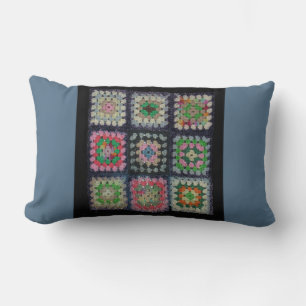 Rectangle Coussin (lumbar) - Granny Carré Afghan