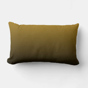 Rectangle Coussin Lumbar moderne noir et or