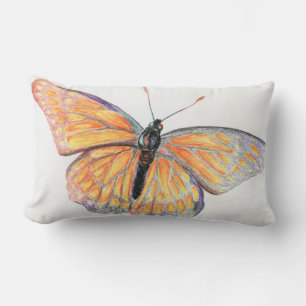 Rectangle Coussin Lumbar papillon