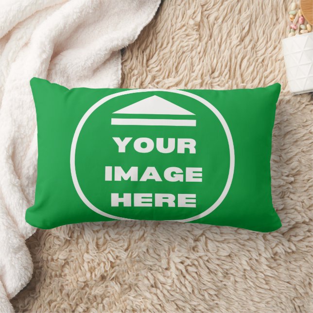 Rectangle Coussin Lumbar - Personnalisé - Ajouter image / te (Couverture)