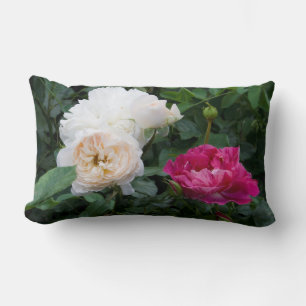Rectangle Coussin Lumbar Rose Cream et Rose Streaked