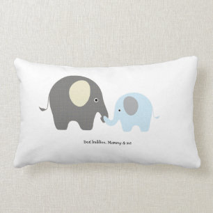 Rectangle Coussin mignon de garçon d'éléphant