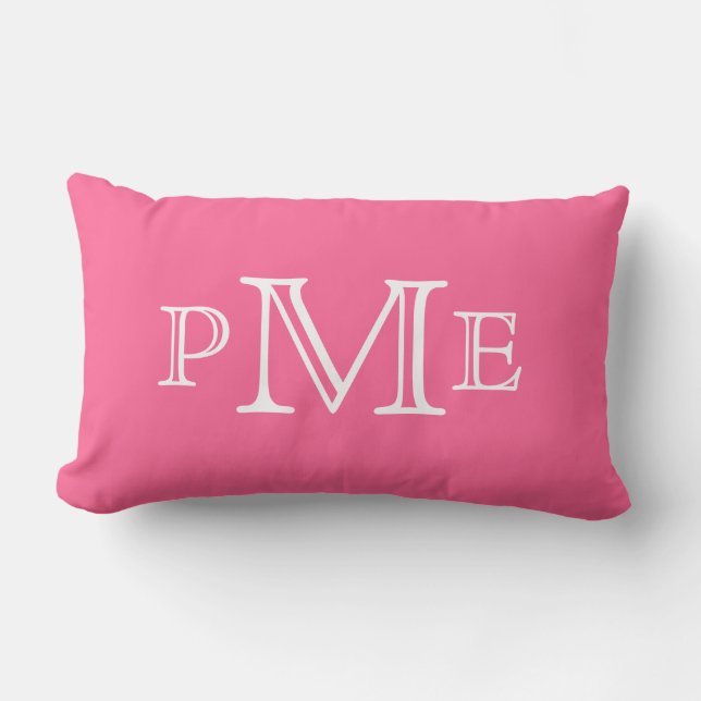 Rectangle Coussin monogramme (Recto)