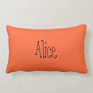 Rectangle Coussin nommé fait sur commande d'Alice