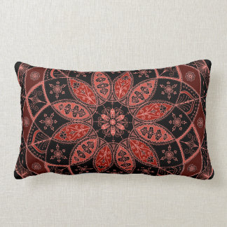 Rectangle Coussin oriental d'automne de conception de motif