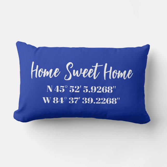 Rectangle COUSSIN personnalisé de coordonnées GPS (Recto)