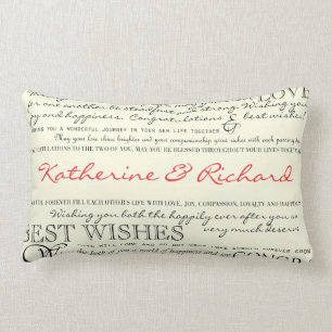 Rectangle Coussin personnalisé de félicitations