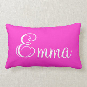 Rectangle Coussin personnalisé par Lumbar rose d'Emma