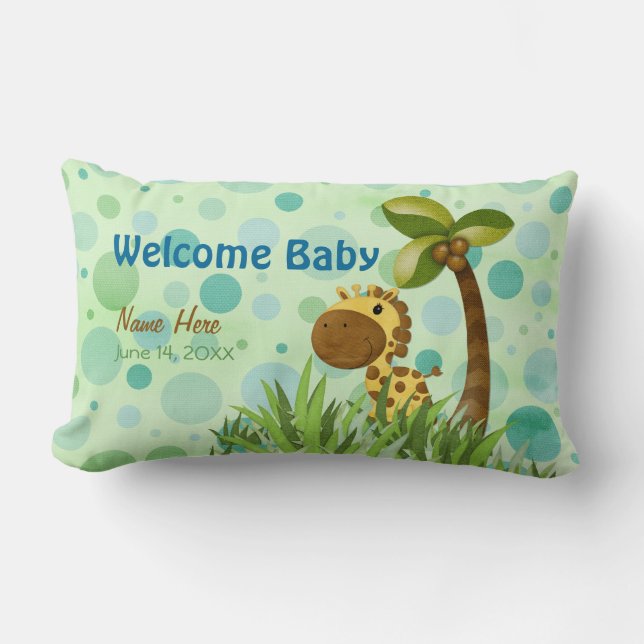 Rectangle Coussin pois Giraffe Keepsaké (Recto)