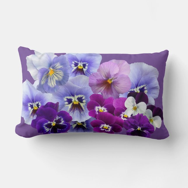 Rectangle Coussin purple Pansy (Recto)