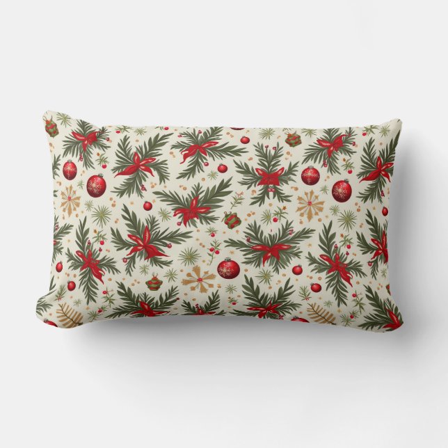 Rectangle coussin rectangulaire de noël (Recto)