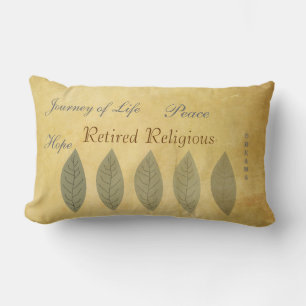 Rectangle Coussin religieux inspiré à la retraite