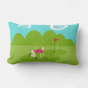 Rectangle Coussin Retro Golfer Lumbar