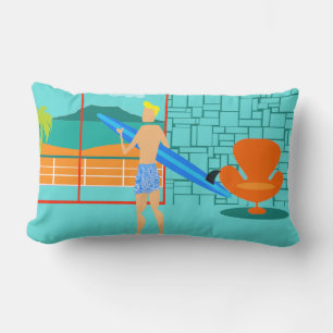 Rectangle Coussin Retro Surfer Dude Lumbar