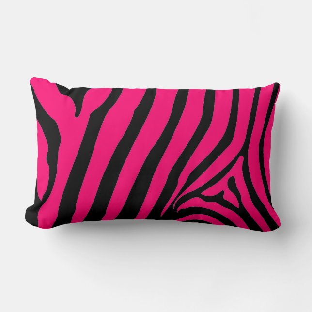 Rectangle Coussin rose Zebra (Recto)