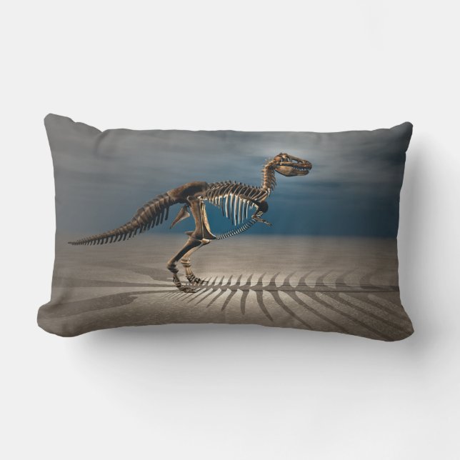 Rectangle Coussin squelettique de dinosaure de rex de T. (Recto)
