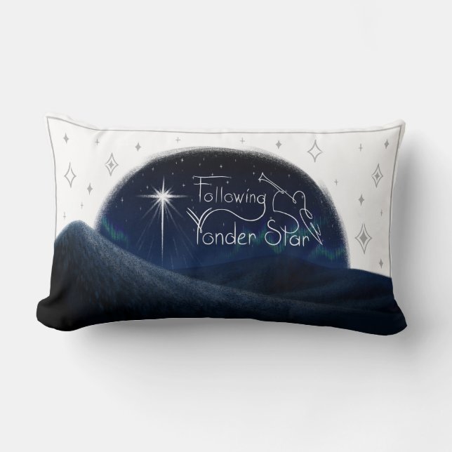 Rectangle coussin "Suivant Yonder Star" - Lumière (Recto)
