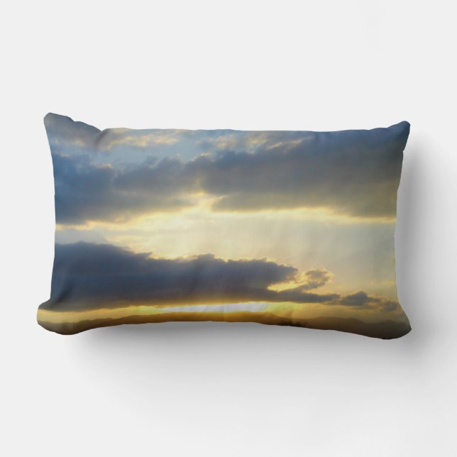 Rectangle Coussin Sunset Sky bleu (Recto)